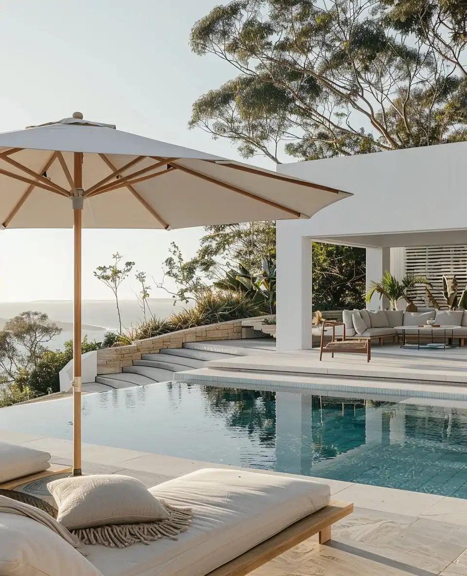 Modern Coastal Poolscape