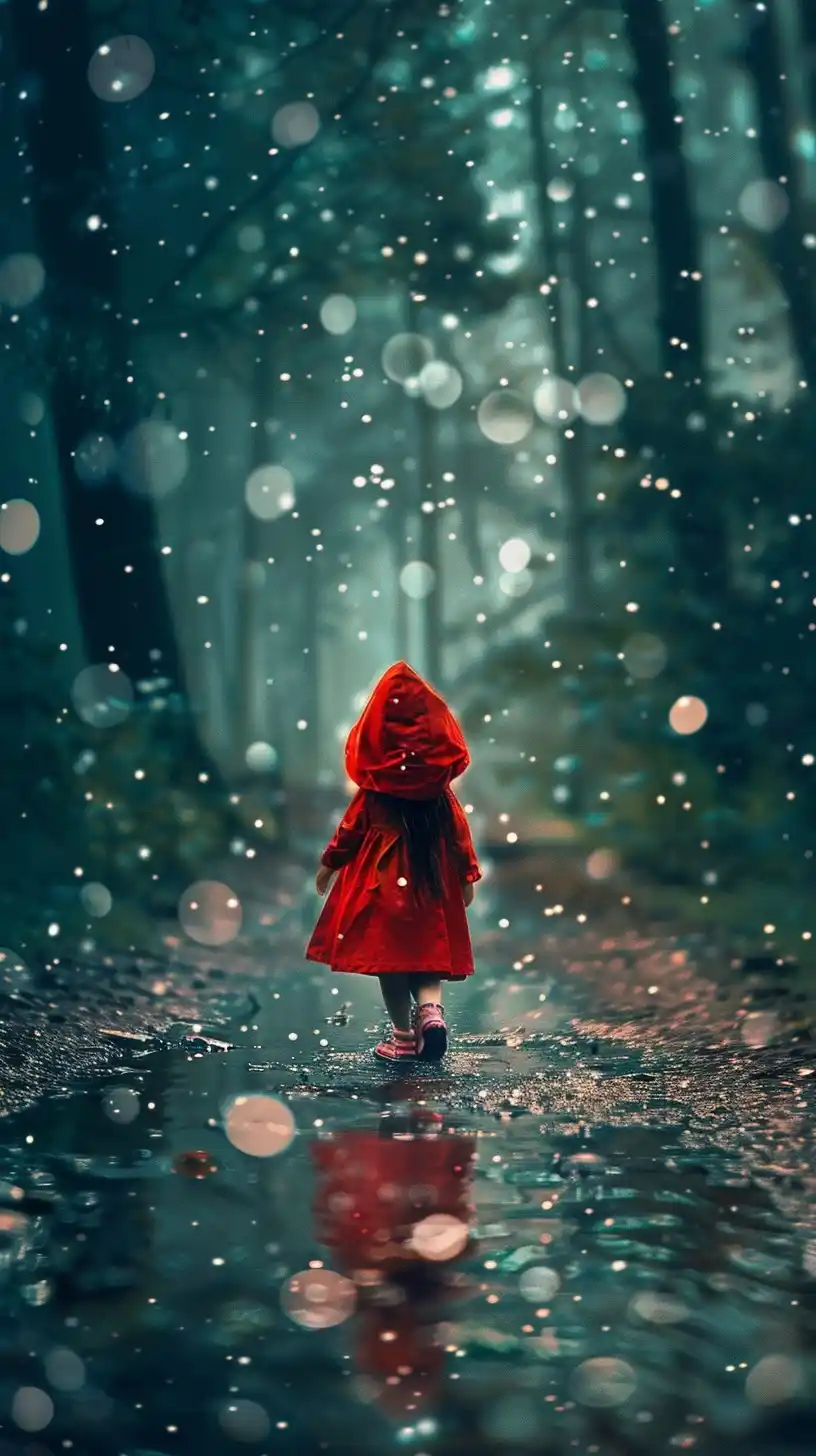 Doll in Raincoat Pop Art