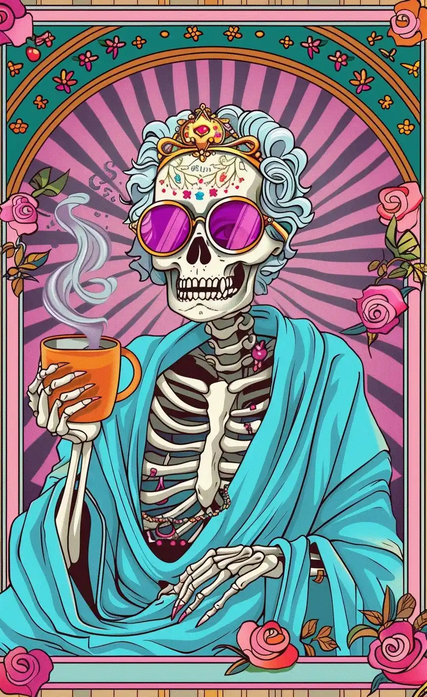 Tarot Skeleton Grandma