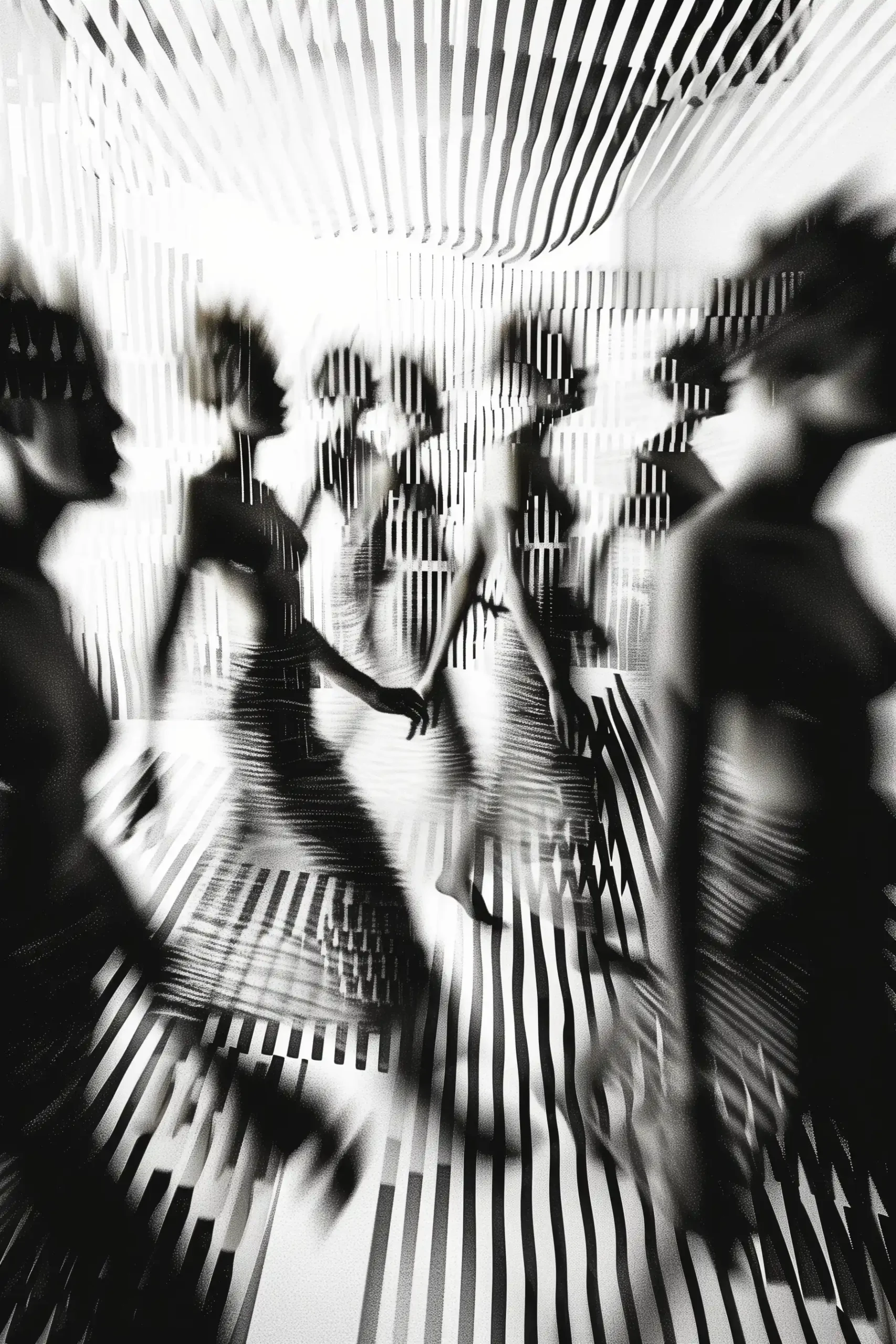 Pixelated Dancers in Chaos