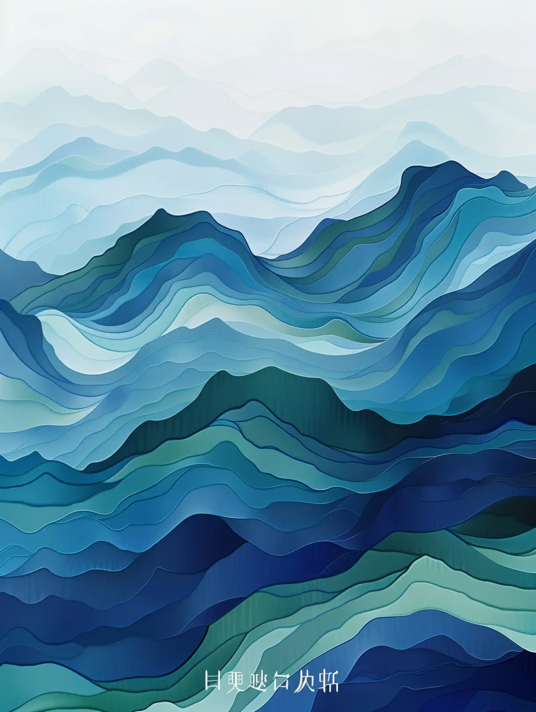 Abstract Mountain Peaks