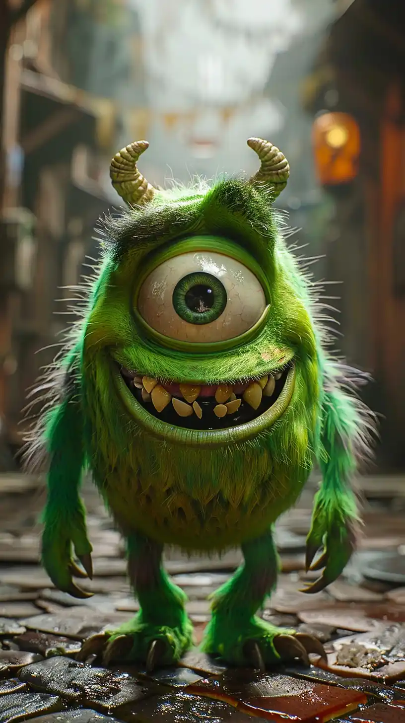 Graphic Mike Wazowski Portrait