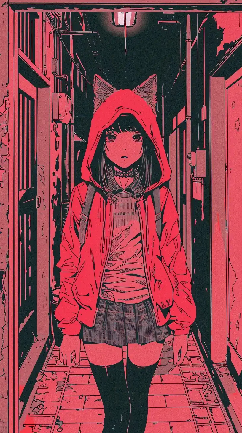 Shinkai-Style Red Hood Wolf
