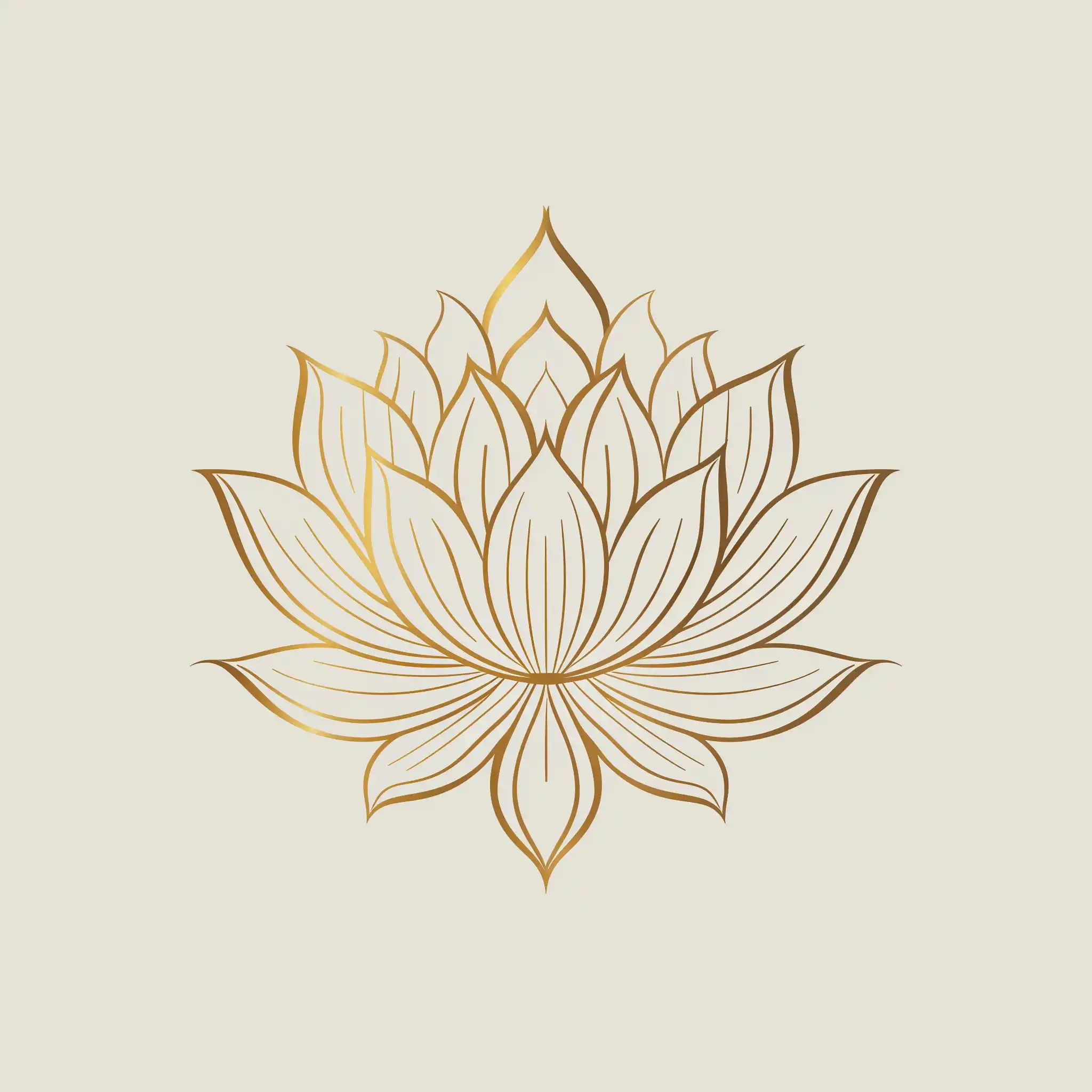 Elegant Gold Lotus Logo