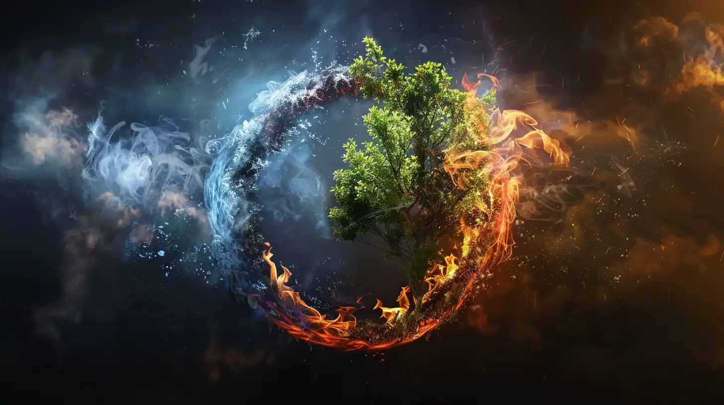 Elemental Circle in Dark