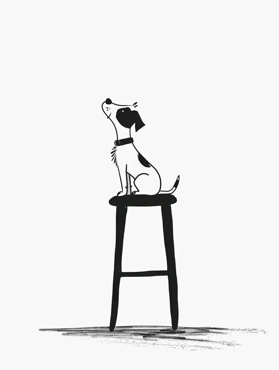 Minimalist Terrier Stool