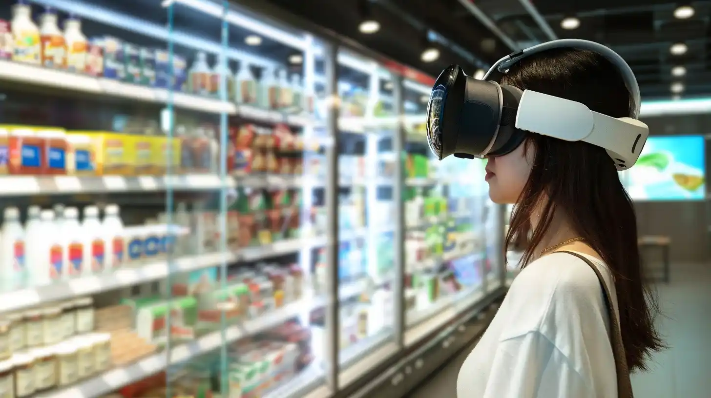 VR Booth in Supermarket
