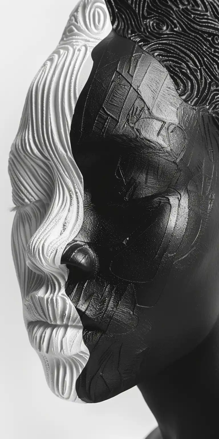 Symbolic Monochrome Struggle