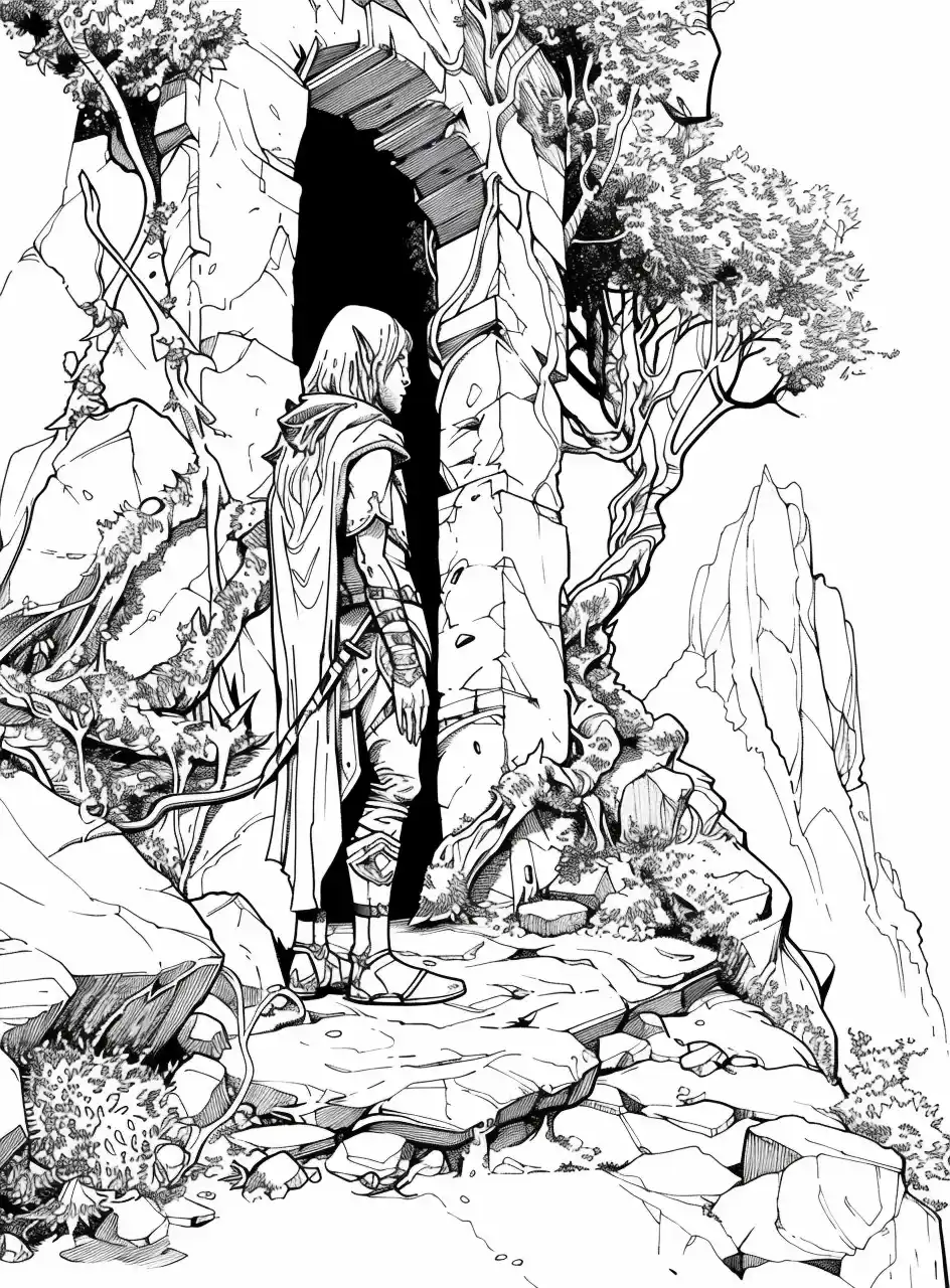 Comic Elf Guard Post