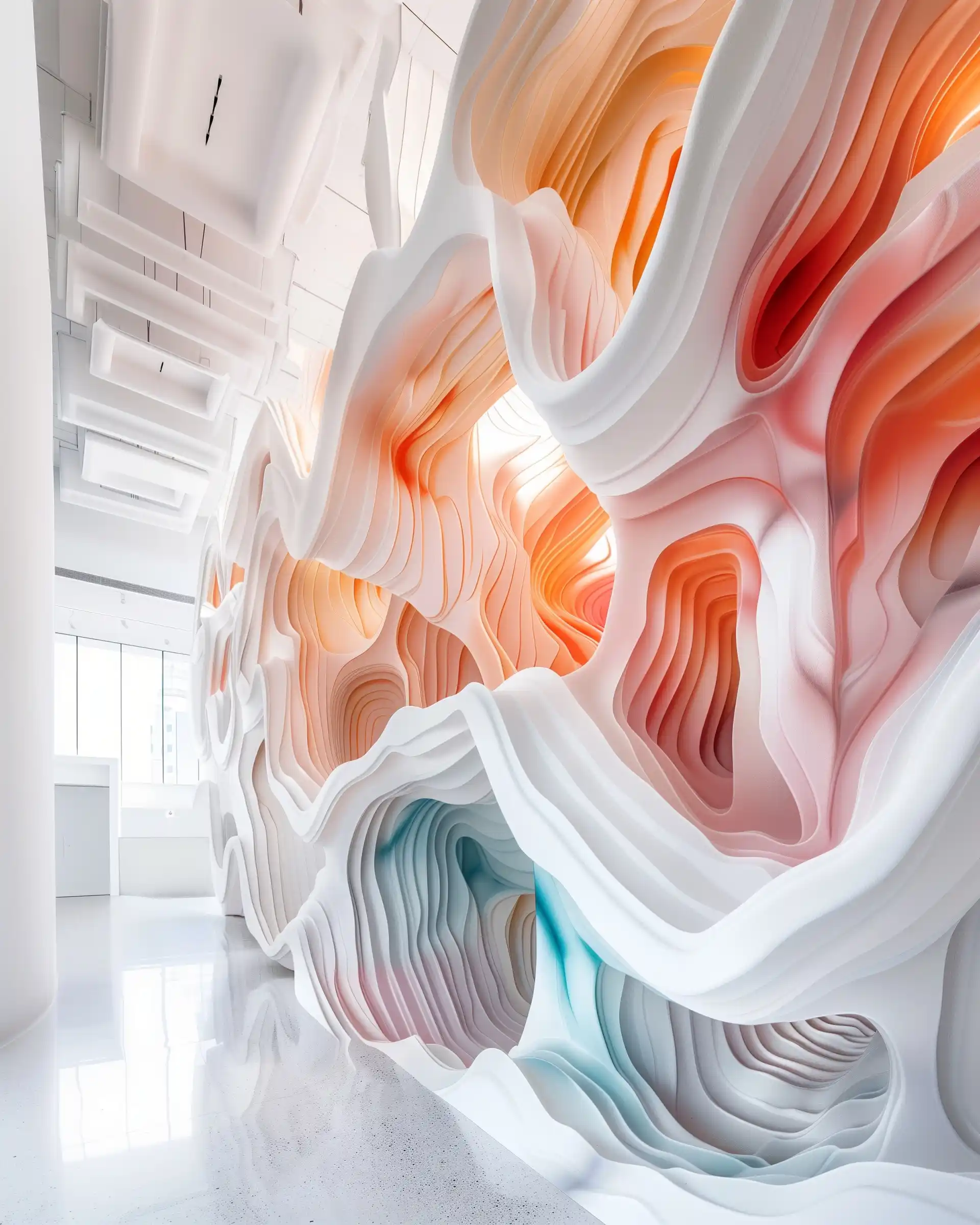Fluid Paint Wall Installation