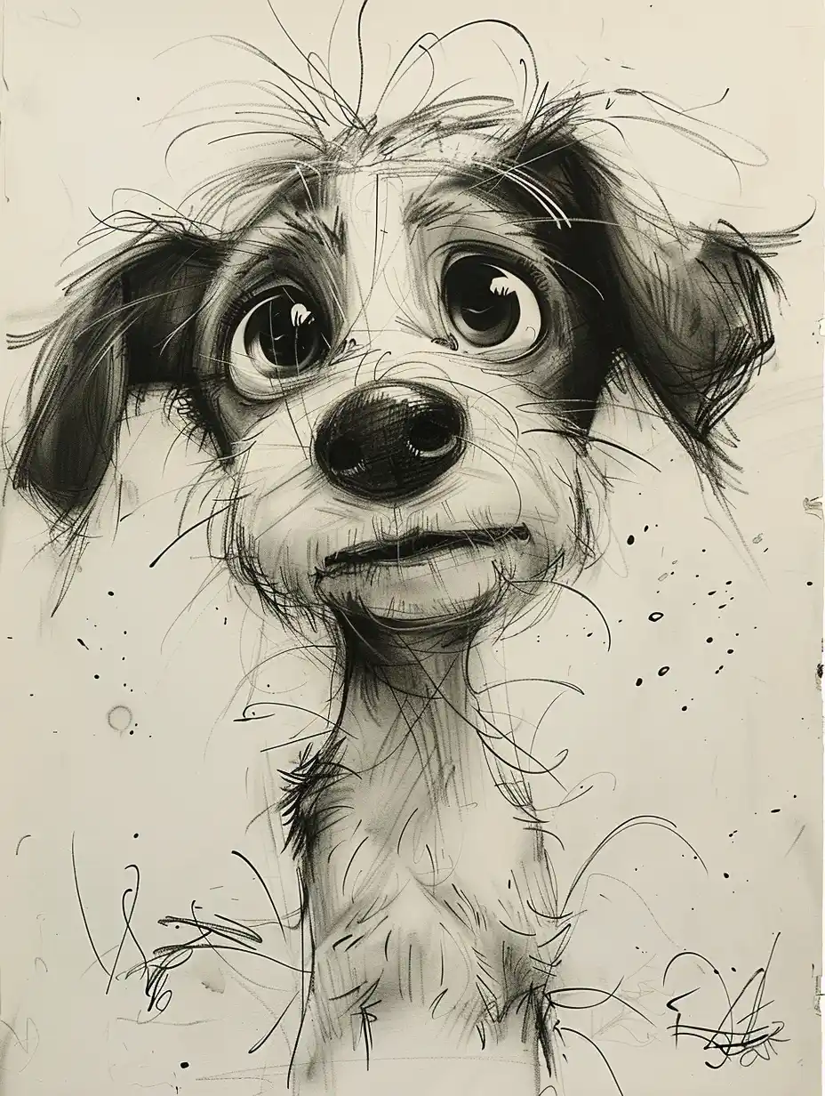 Scribbled Dog by Watterson
