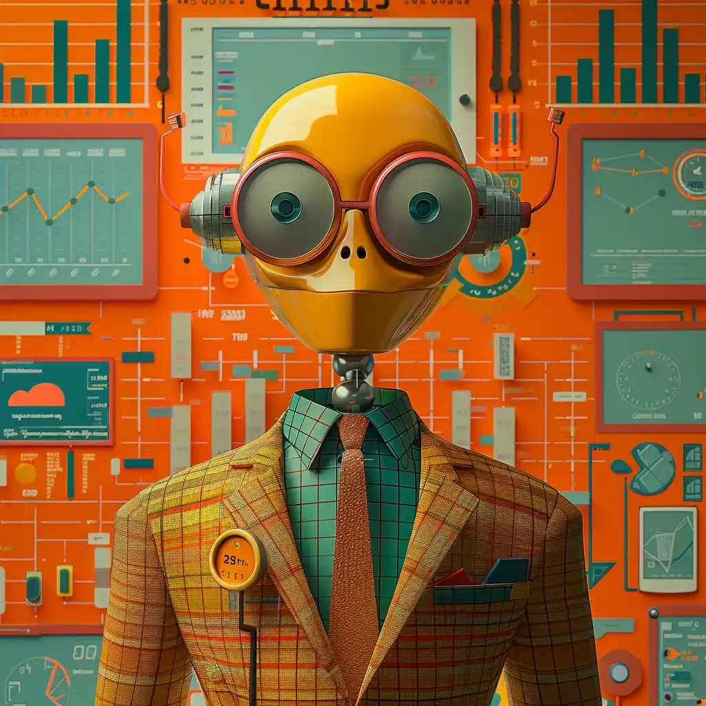 Whimsical AI Investor Android
