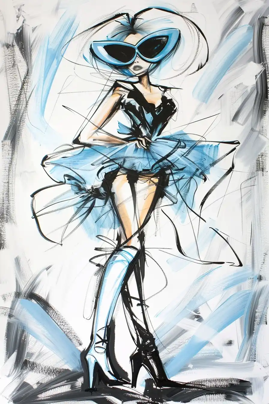 Abstract Anime Fashion Model