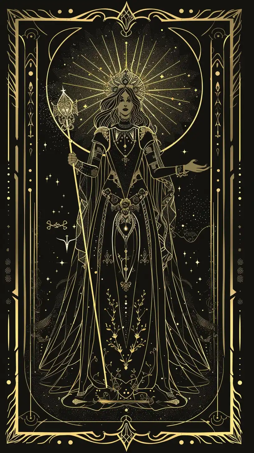 Golden Tarot Queen