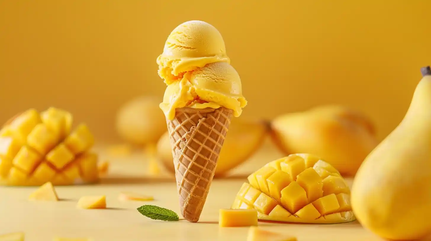 Mango Cone with Slices