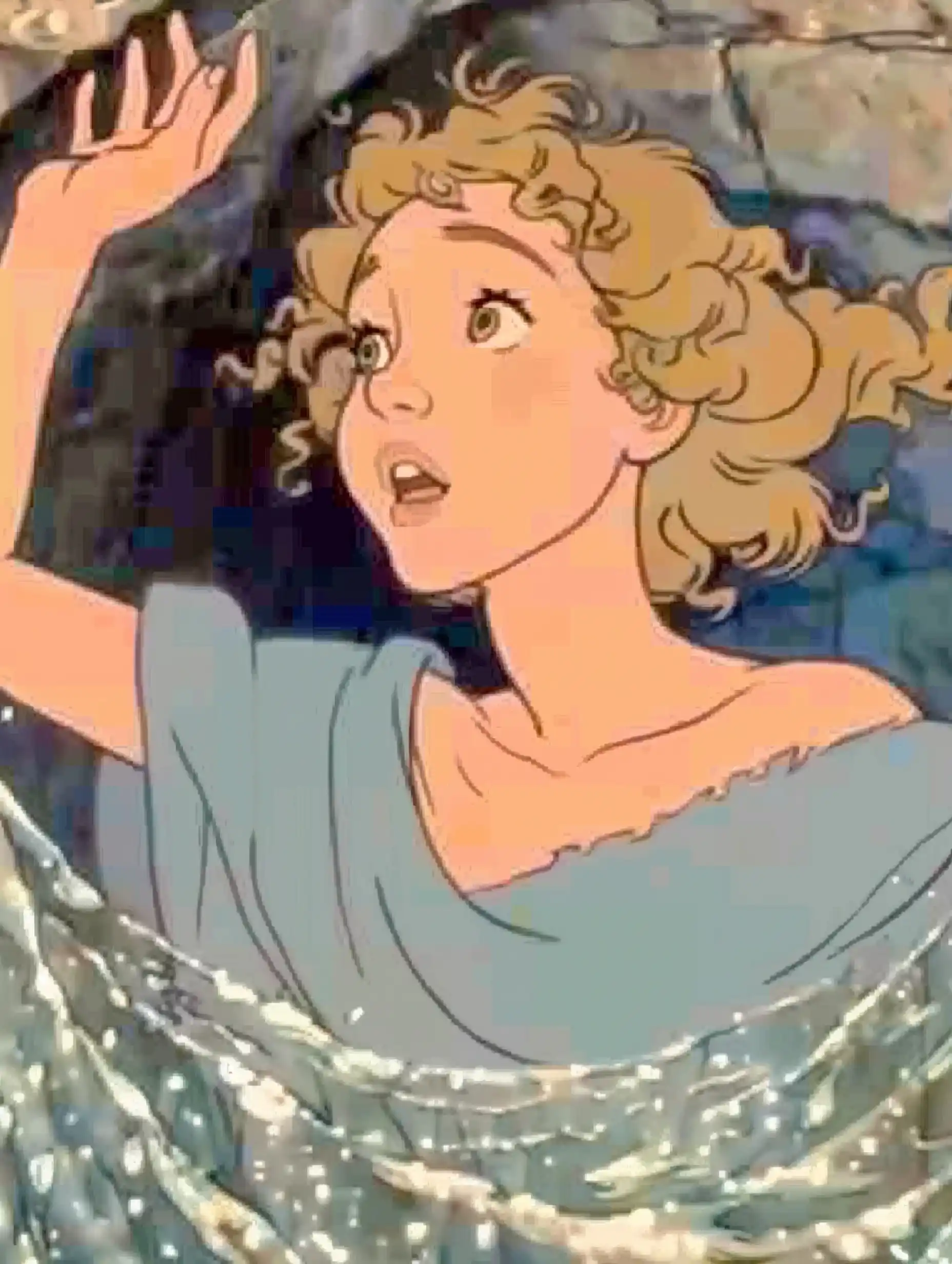 90s Disney Adventure Wavy-haired Woman
