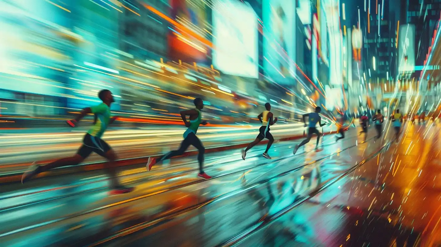 Urban Runner Race Blur