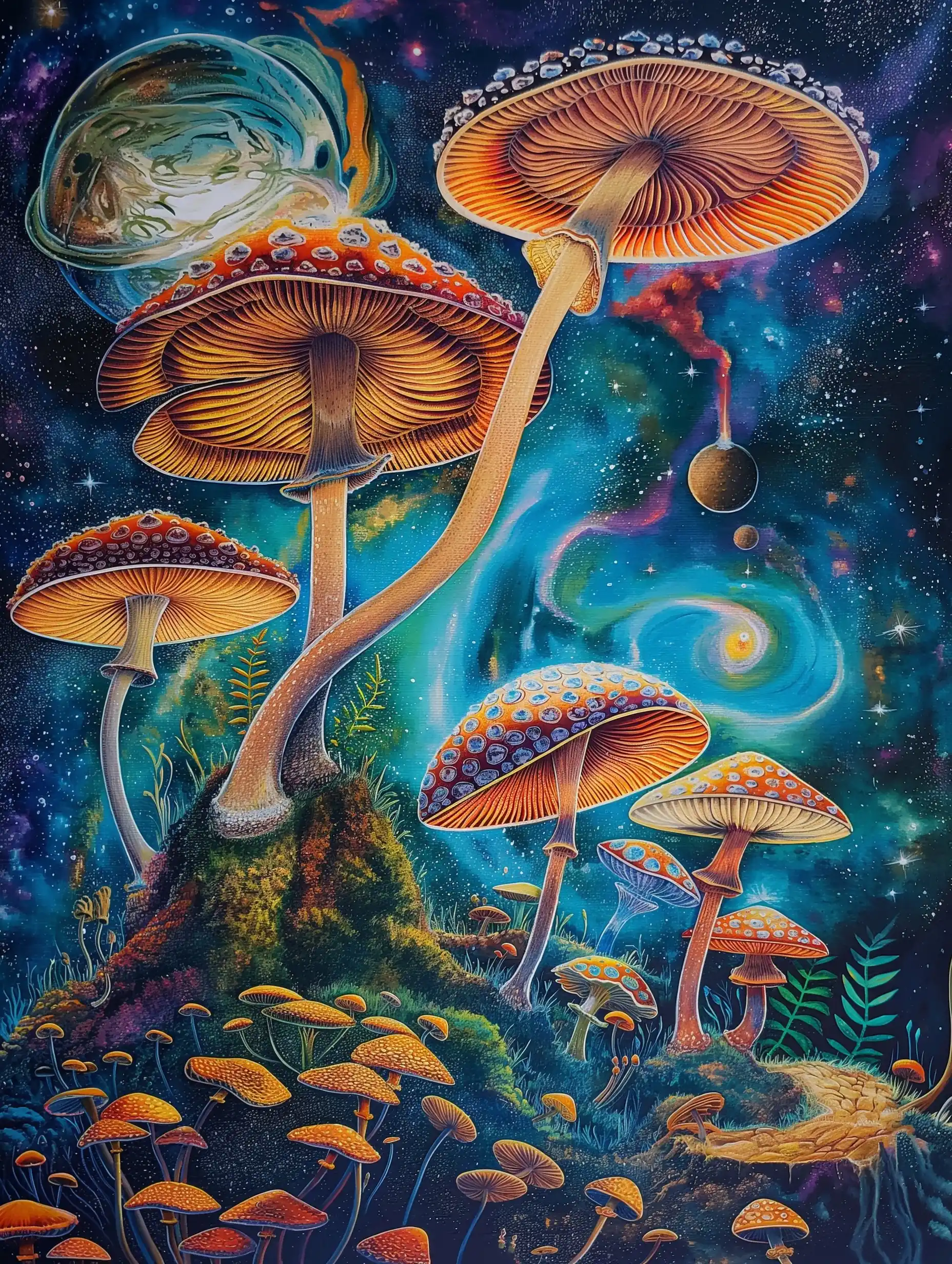 Psychedelic Space Poster