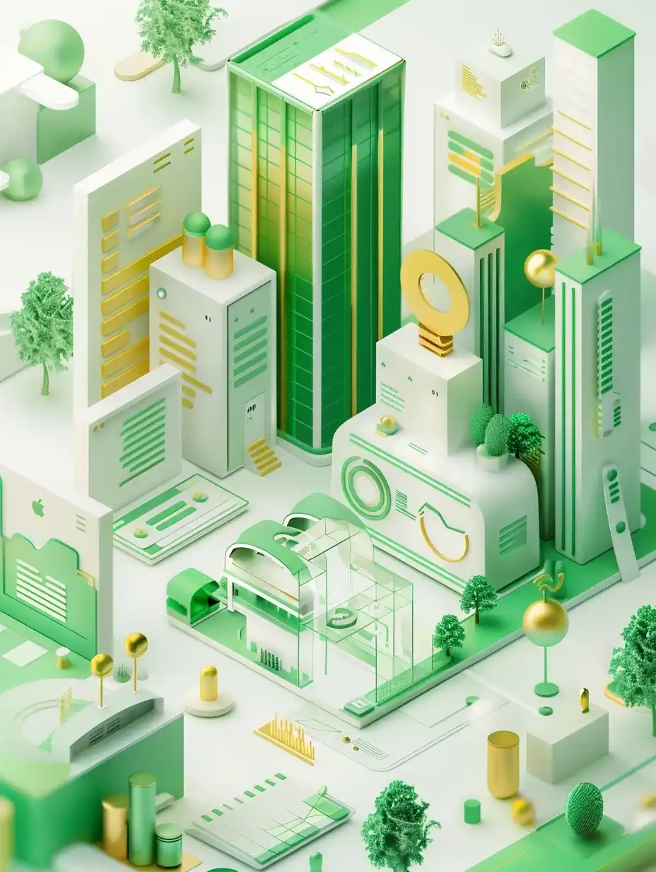 Isometric Data Charts City