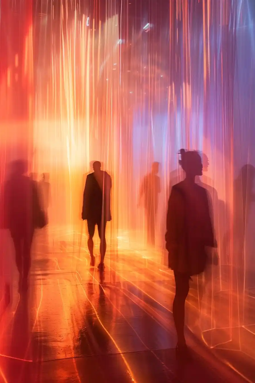Laser Smoke Curtain Walkway