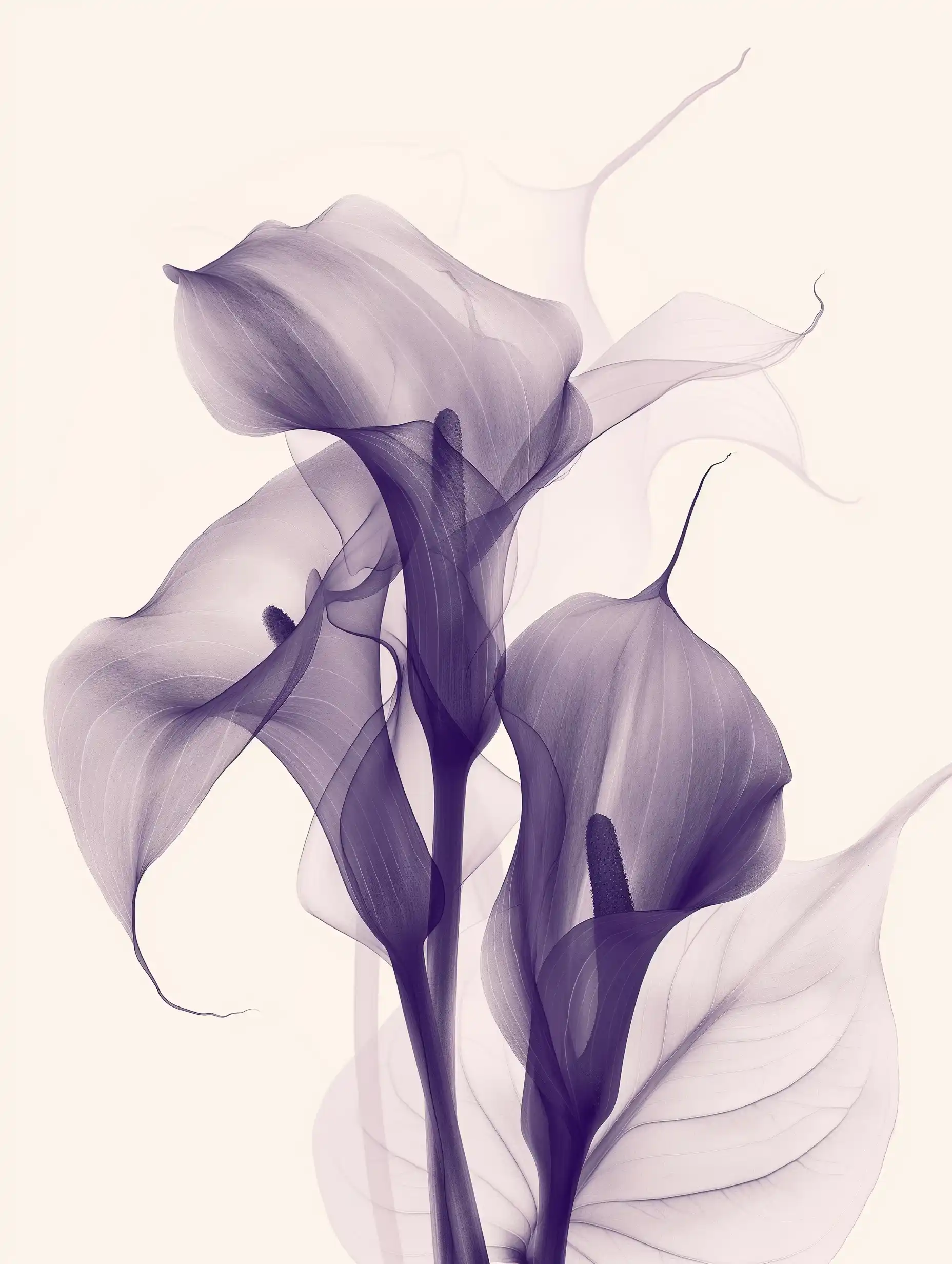 Chinese Callalily in Dark Purple