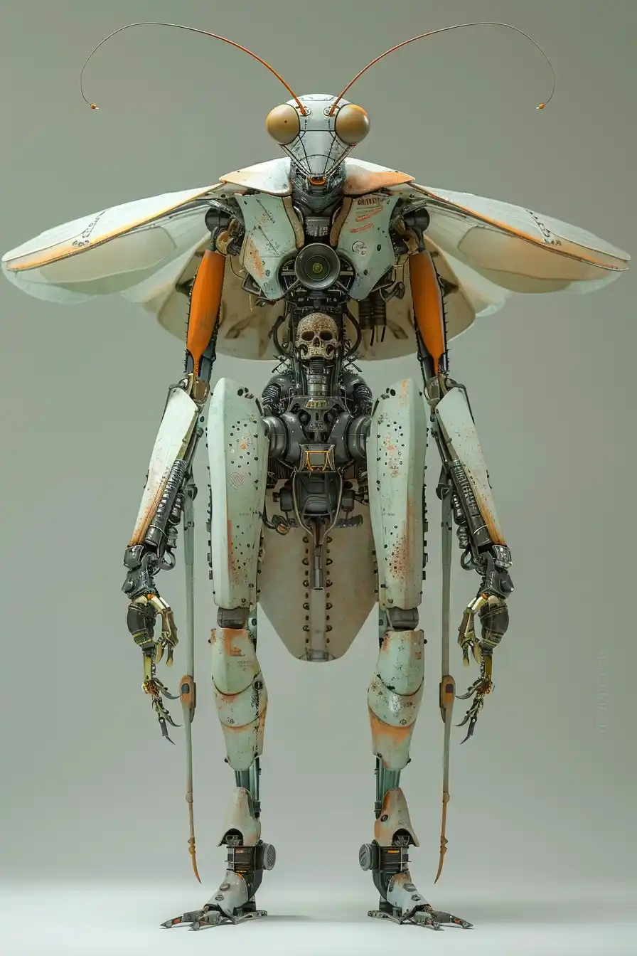 Cyborg Mantis Man Design