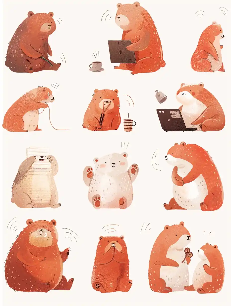 Pixel Bear Life Icons
