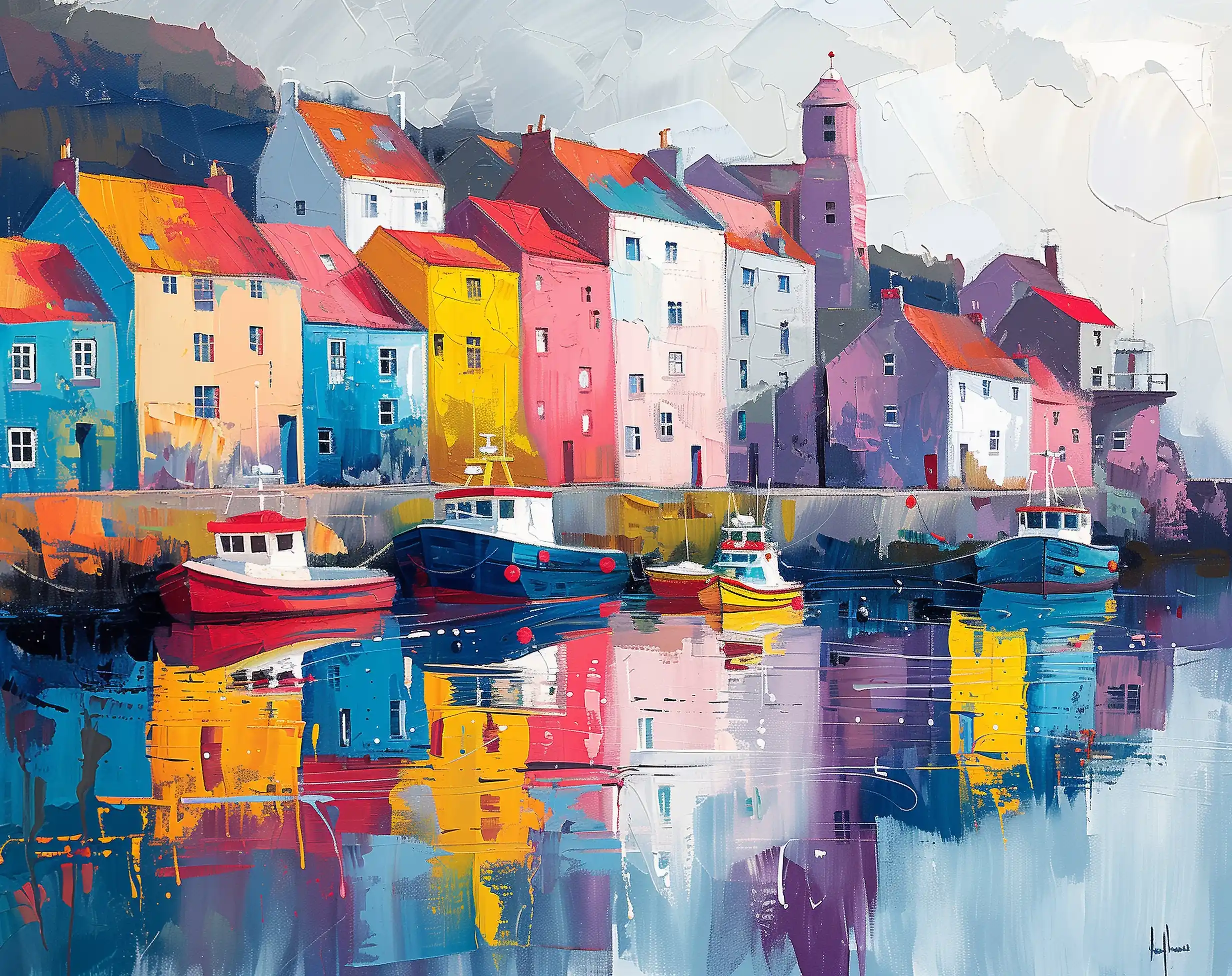 Colorful St Creux Reflections