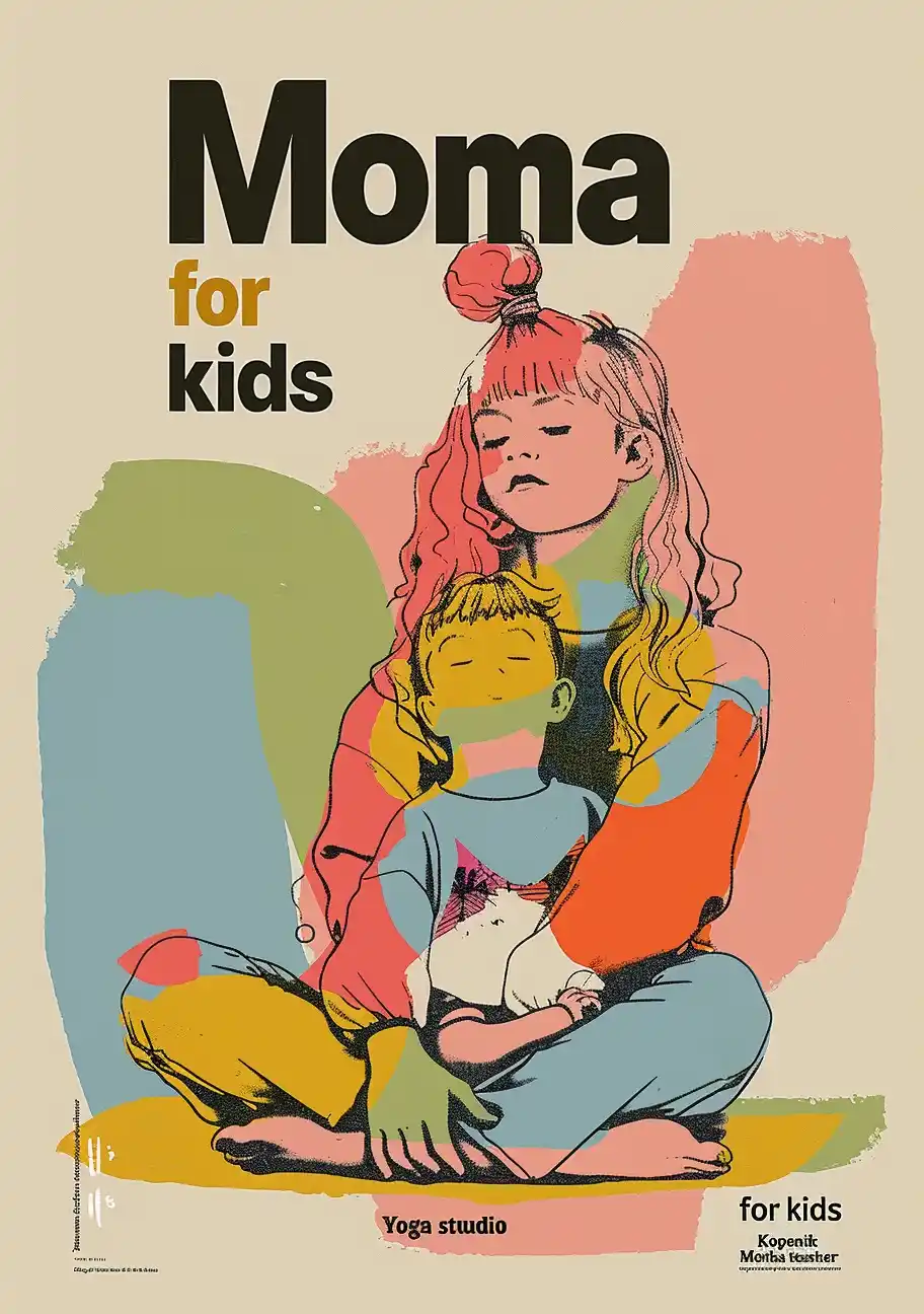 Colorful Kids Yoga Flyer