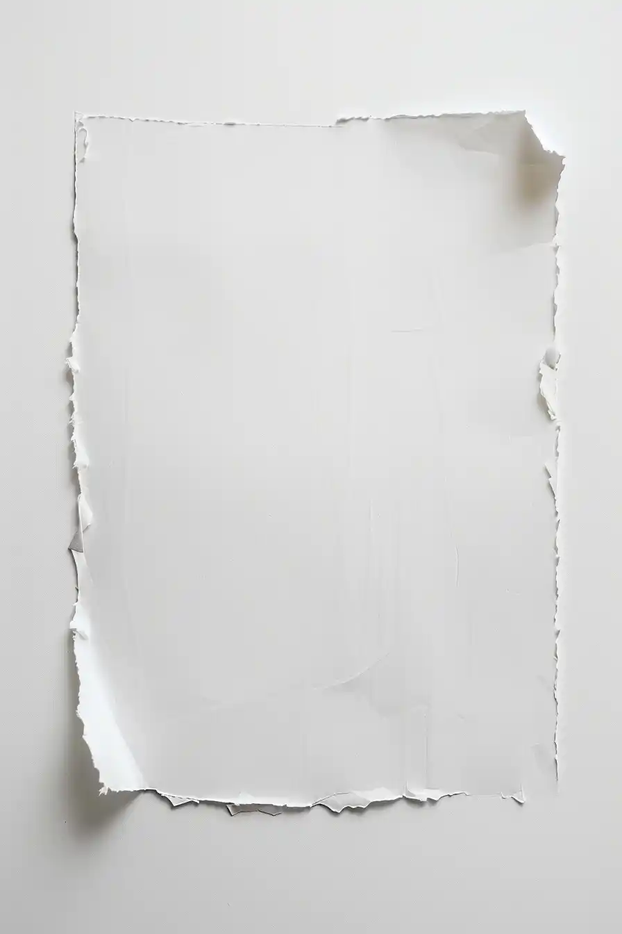 Minimalist Torn Paper Art