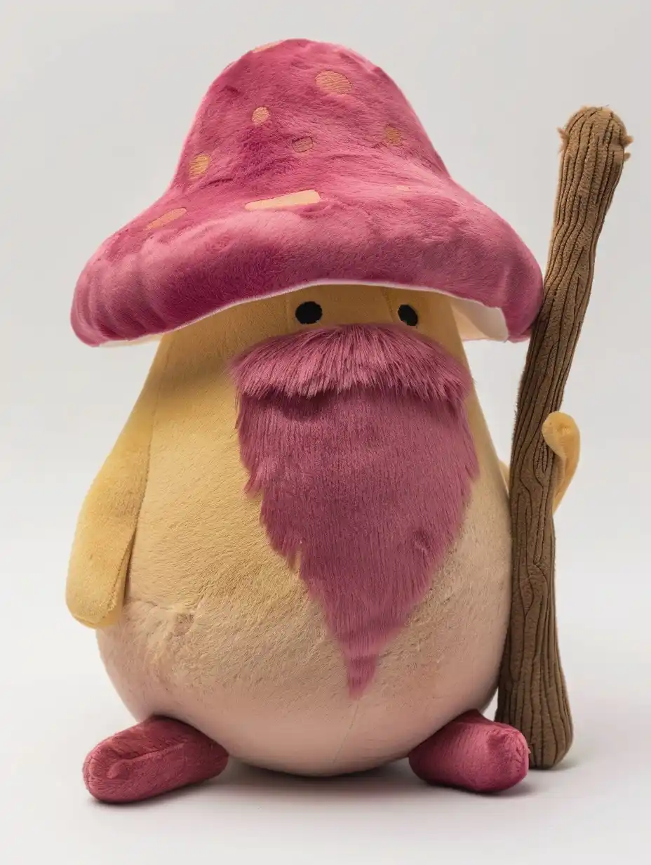 Plush Boletus Wizard Staff