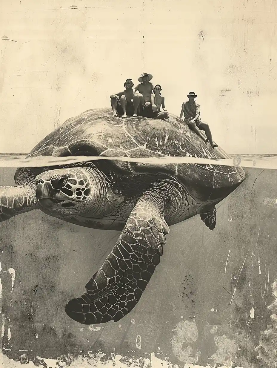 Gigantic Turtle Beach Photo