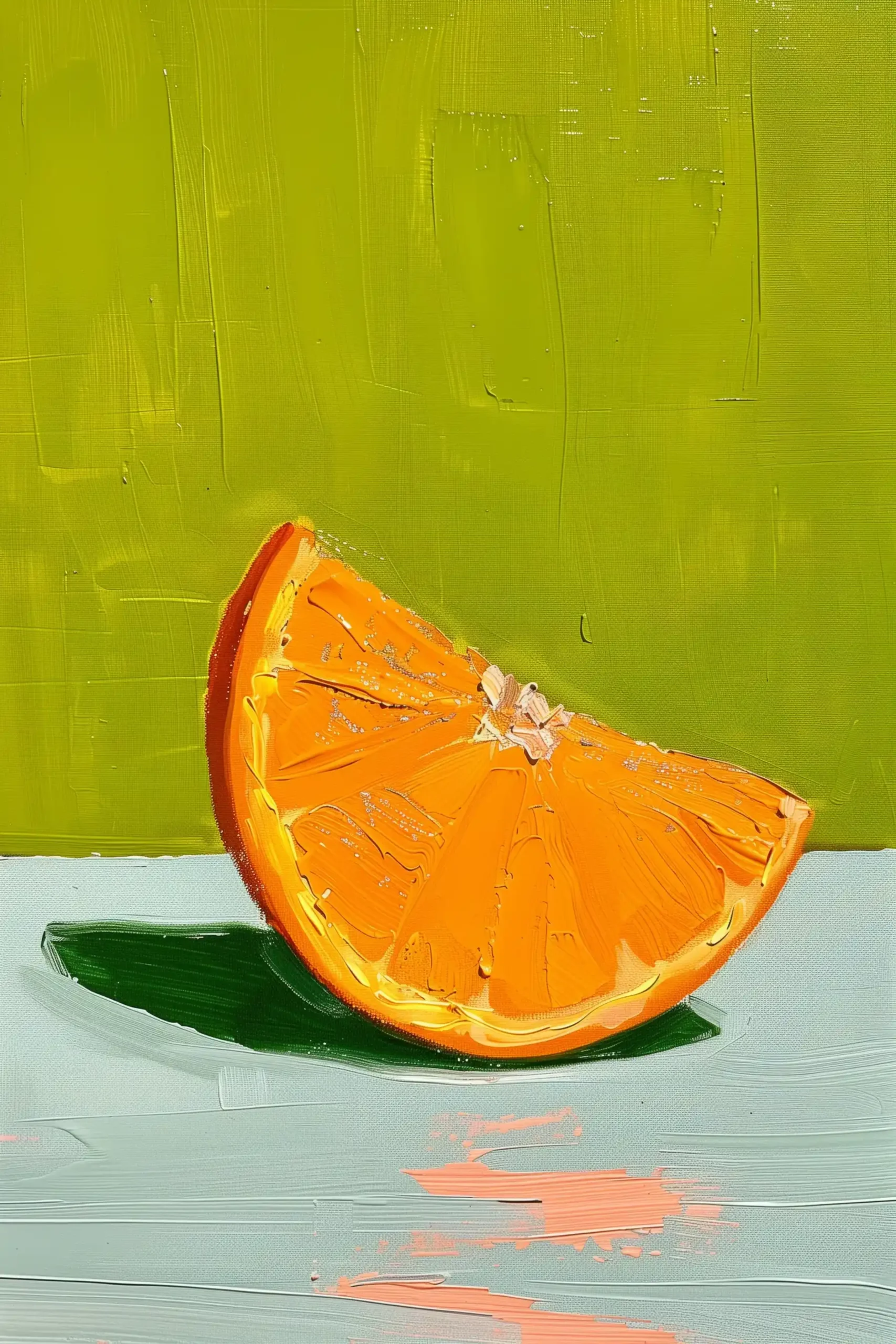 Maira Kalman-Inspired Orange Slice
