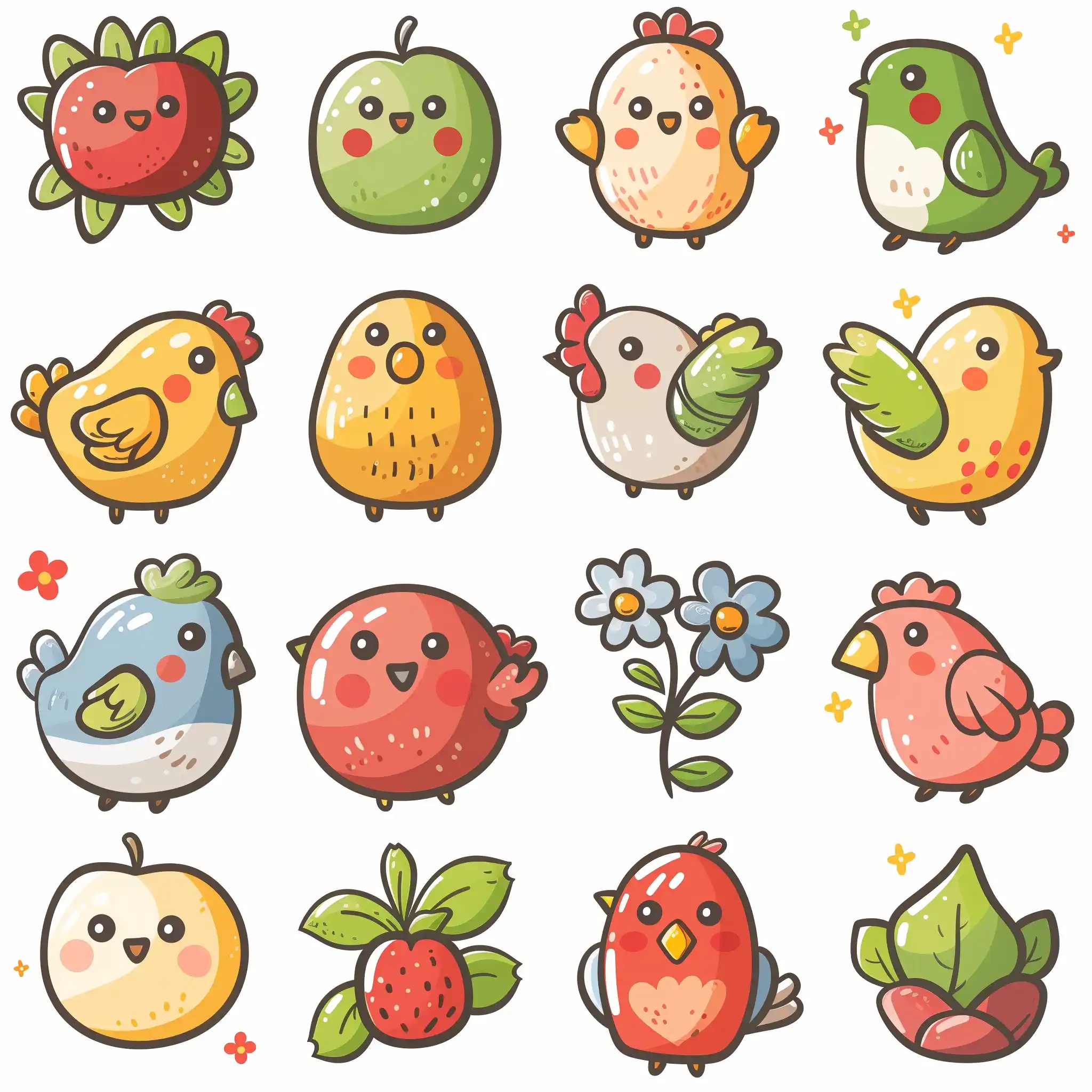 Kawaii Doodle Icons