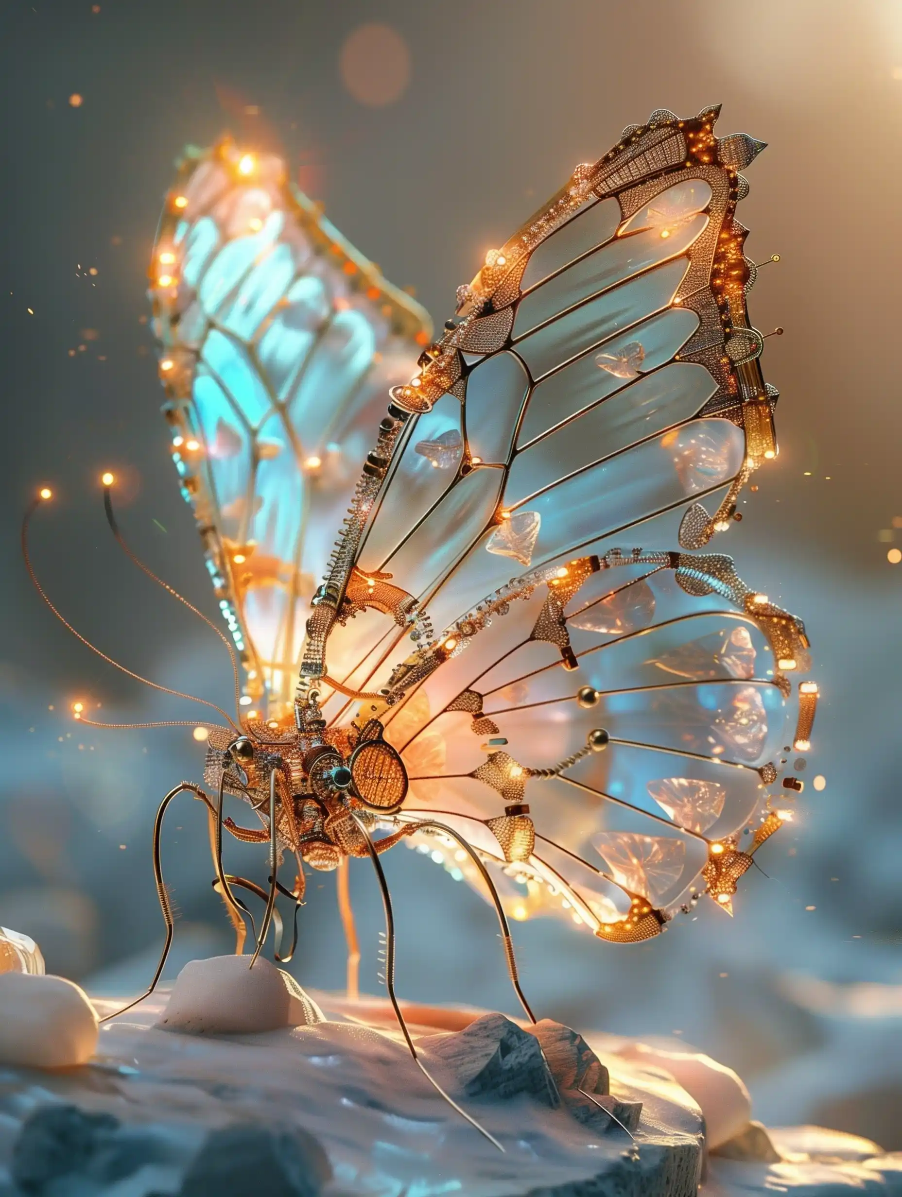 Mechanical Fireflies in Cinema4D