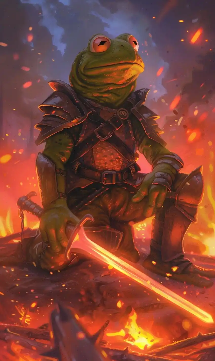 Magic Frog Card