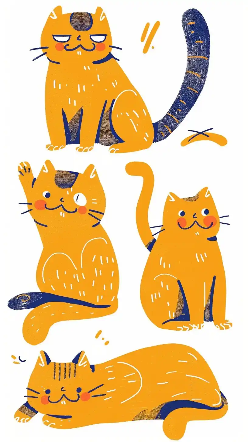 Sticker Cat Expressions