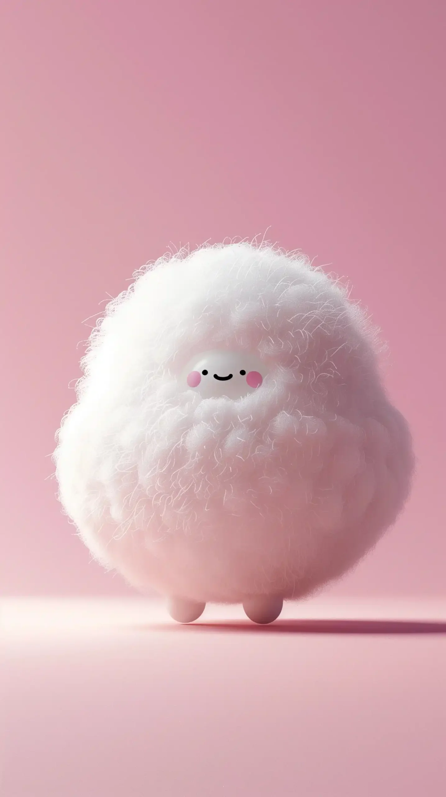 Minimalist Snow Yokai Felt