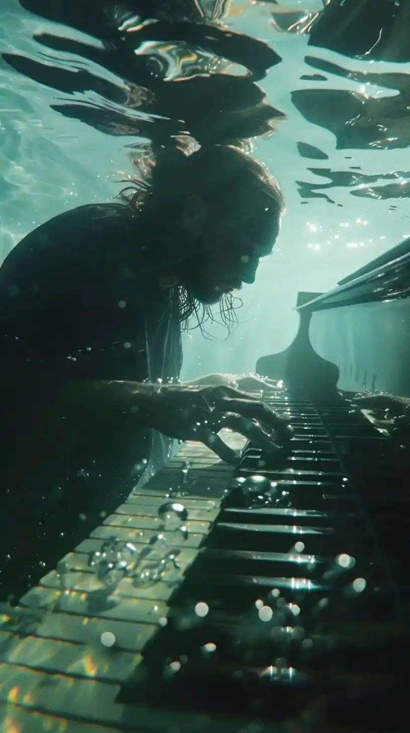 Underwater Piano Performance