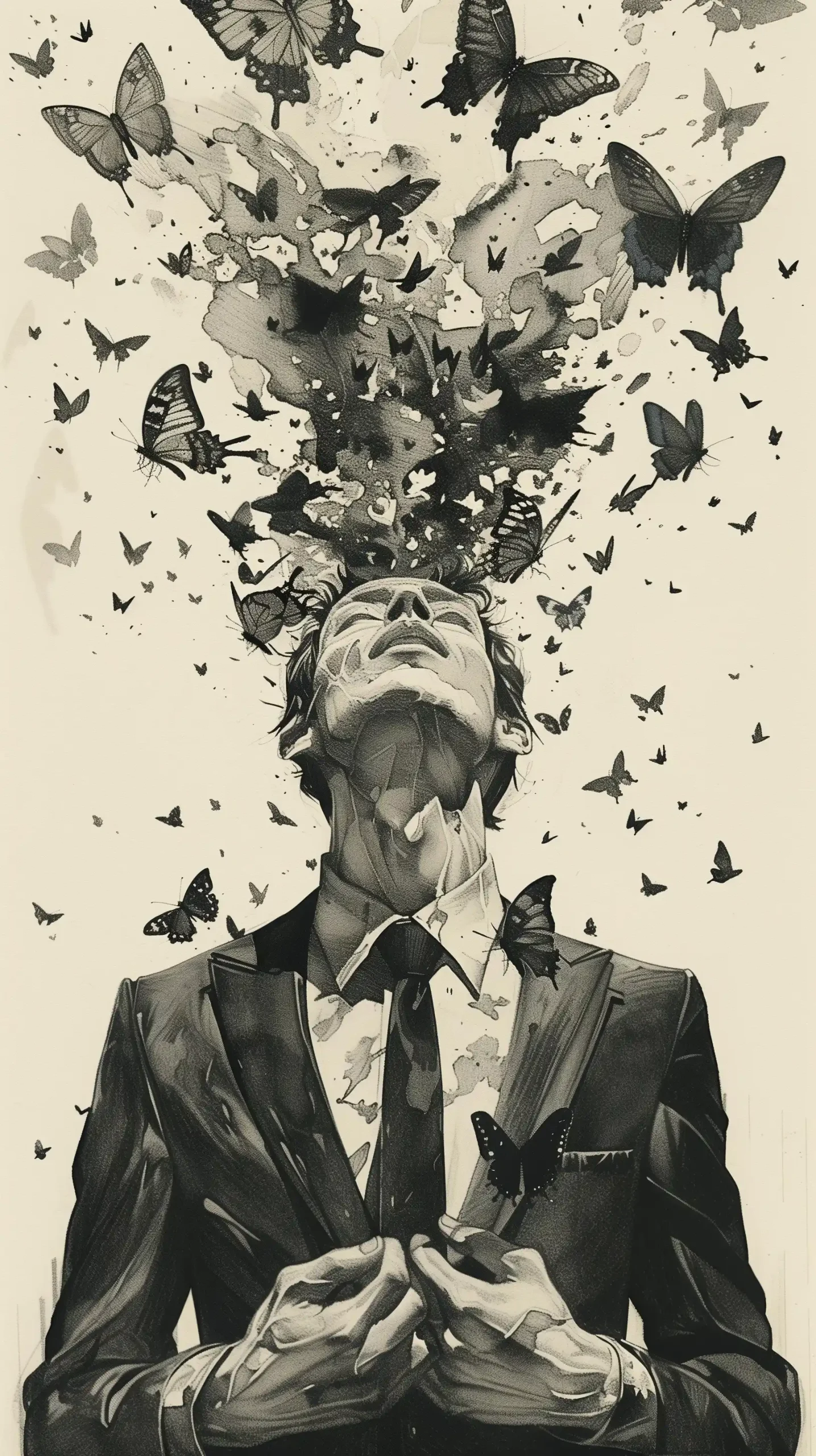 Butterfly Man in Suit