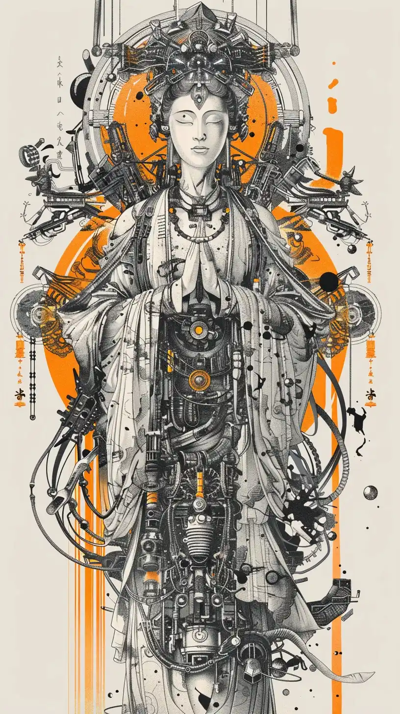 Steampunk Guan Yin Fusion