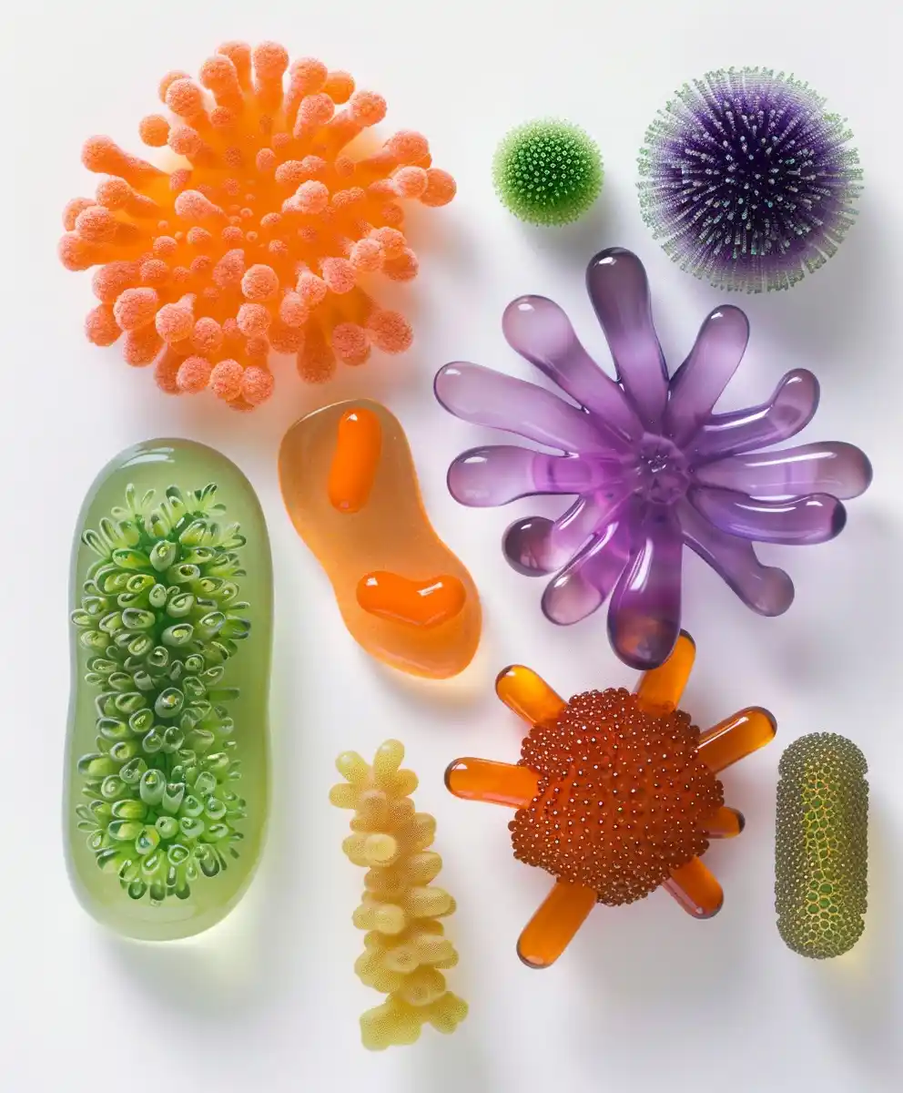 Microbial Marvels on White