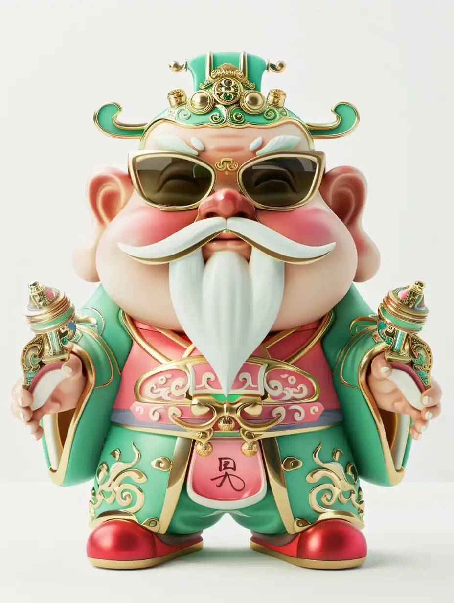 Ceramic Wealth God Pixar