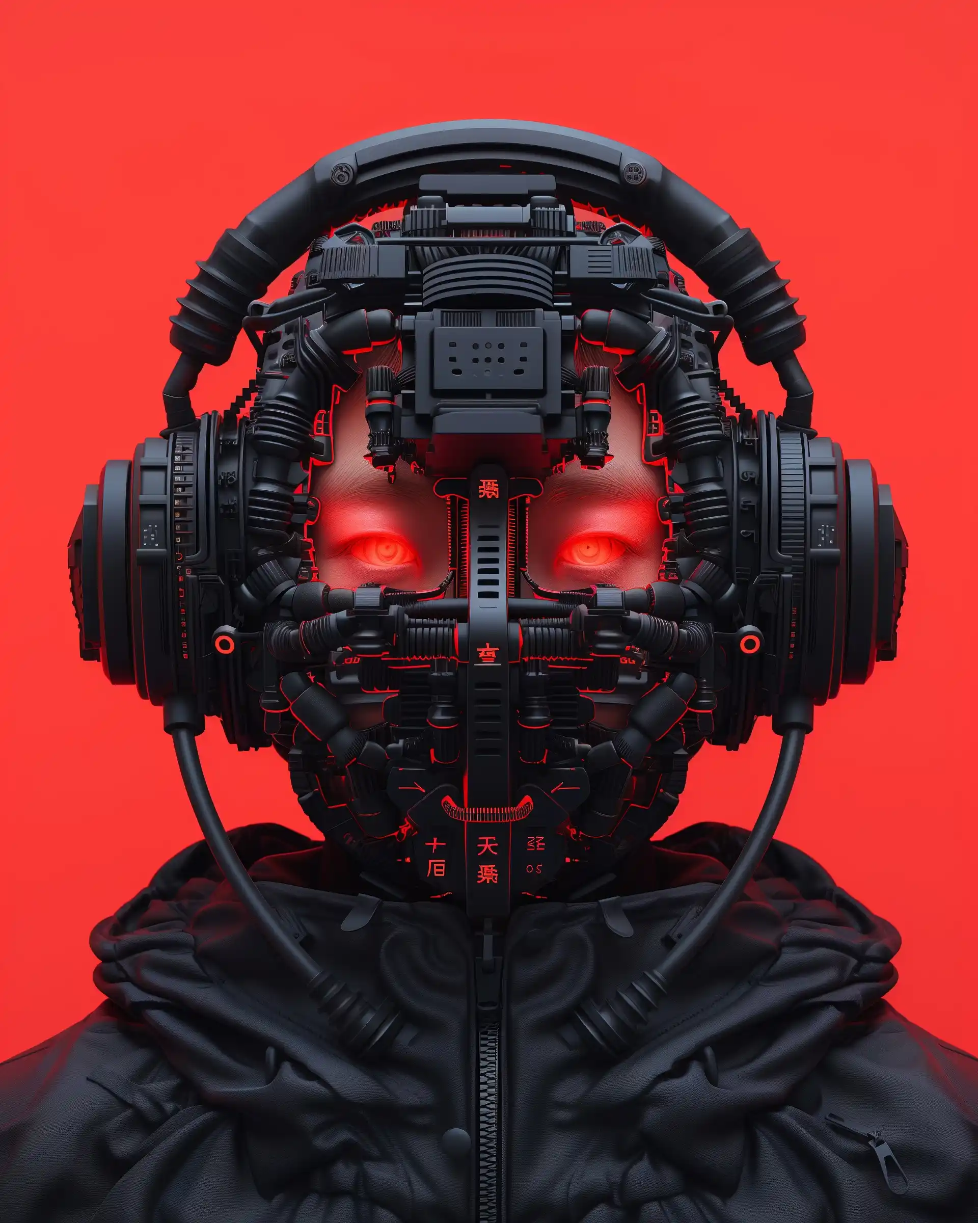 Hyperrealistic Biomechanical Skull