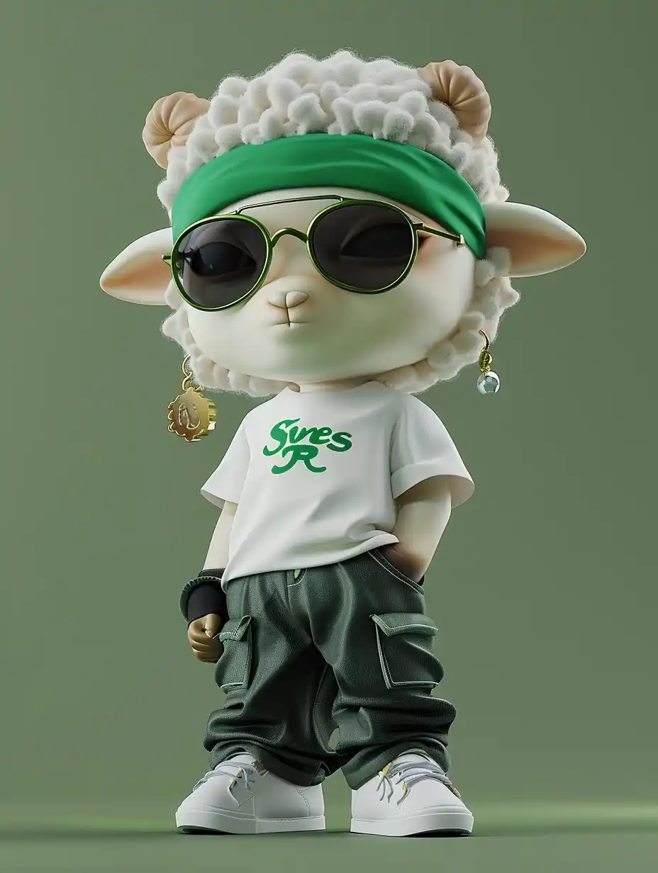 Chibi Sheep in Lind Box Style