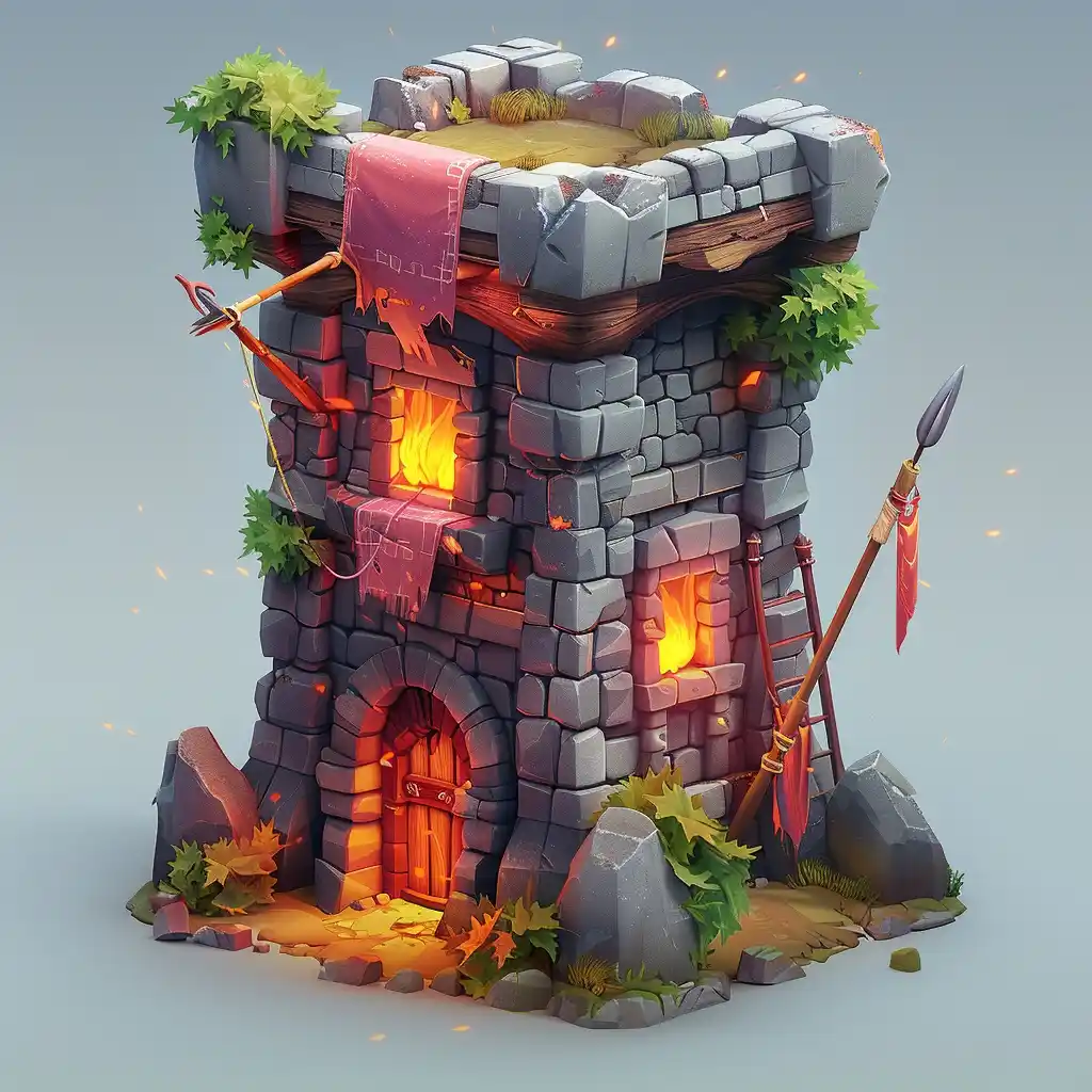 Black Stroke Defense Tower