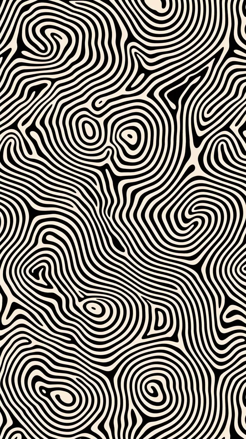 Monochrome Wavy Lines