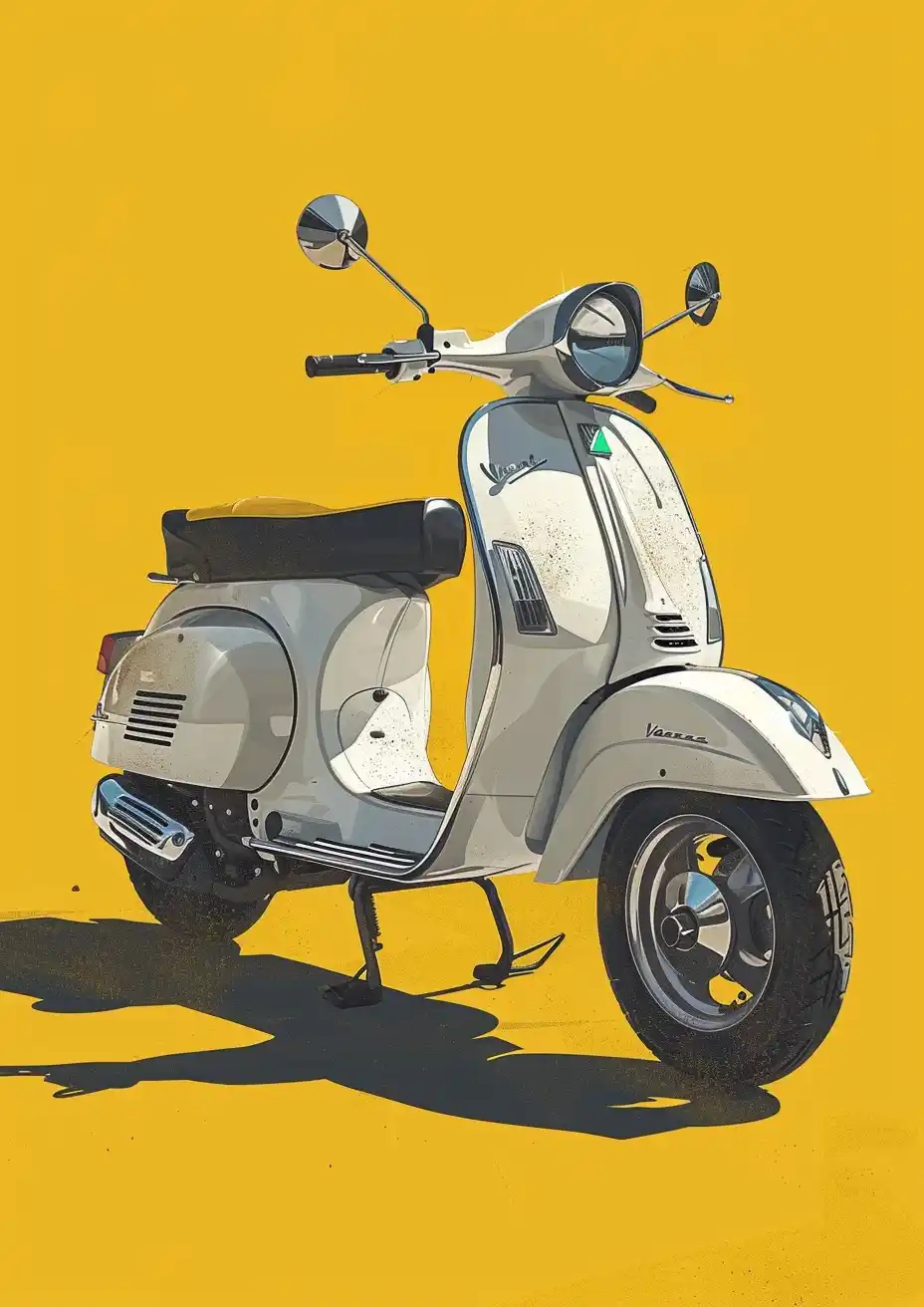 Sketch Vespa GS White