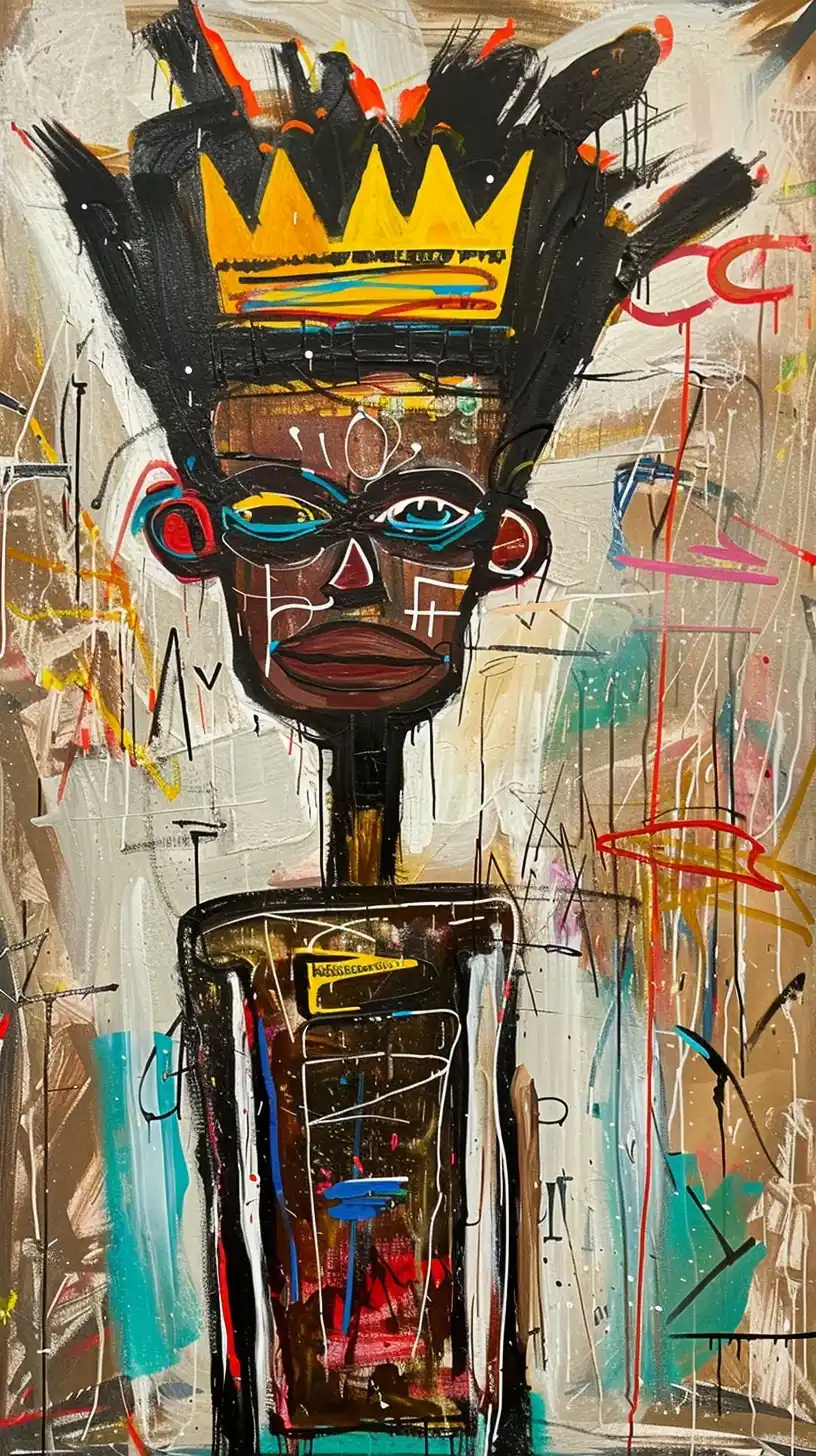 Basquiat-Inspired Skinny Guy
