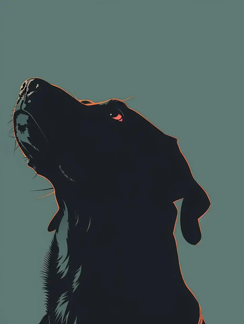 Minimalistic Dog Wallpaper